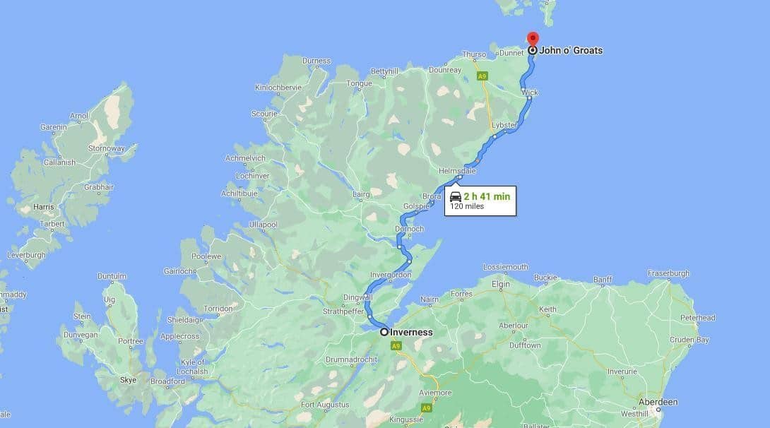 Inverness to John O'Groats